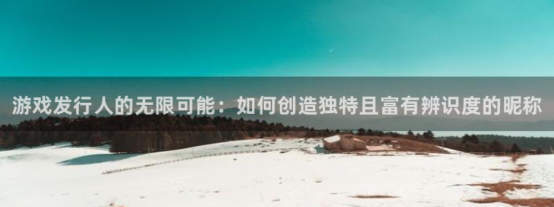 门徒娱乐怎么注册公司：游戏发行人的无限可能：如何创造独特且富有辨识度的昵称