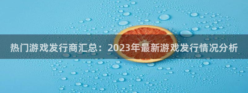 门徒娱乐平台下载官网：热门游戏发行商汇总：2023年最新游戏发行情况分析